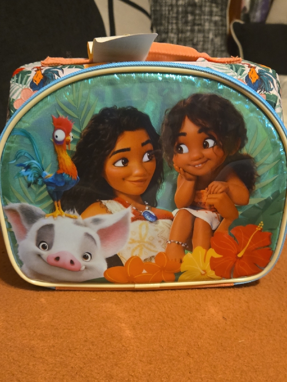 Disney Moana Tropical Character Lunch Bag - Teal, Orange, Green
